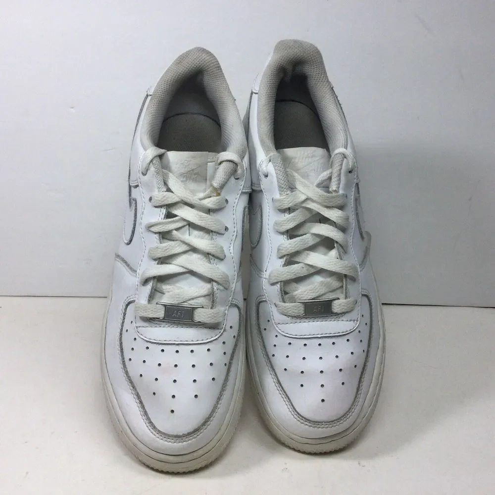 Nike Air Force 1‎ Sneakers Men Boys Size 7Y 314192-117 Triple White Casual Shoes